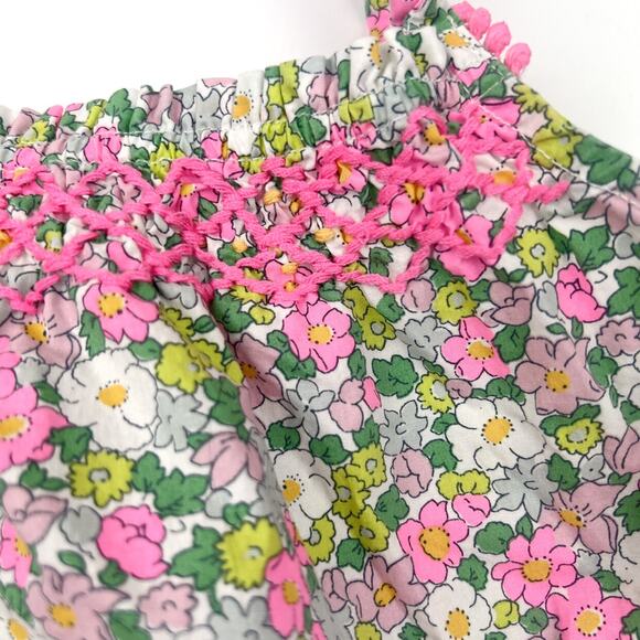 Baby Boden Floral Smocked Romper - Picture 2 of 5